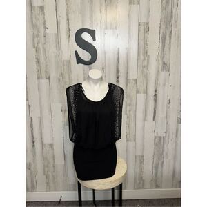 Deb black mini dress